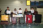 The freshman of our school arrived at Japan.
